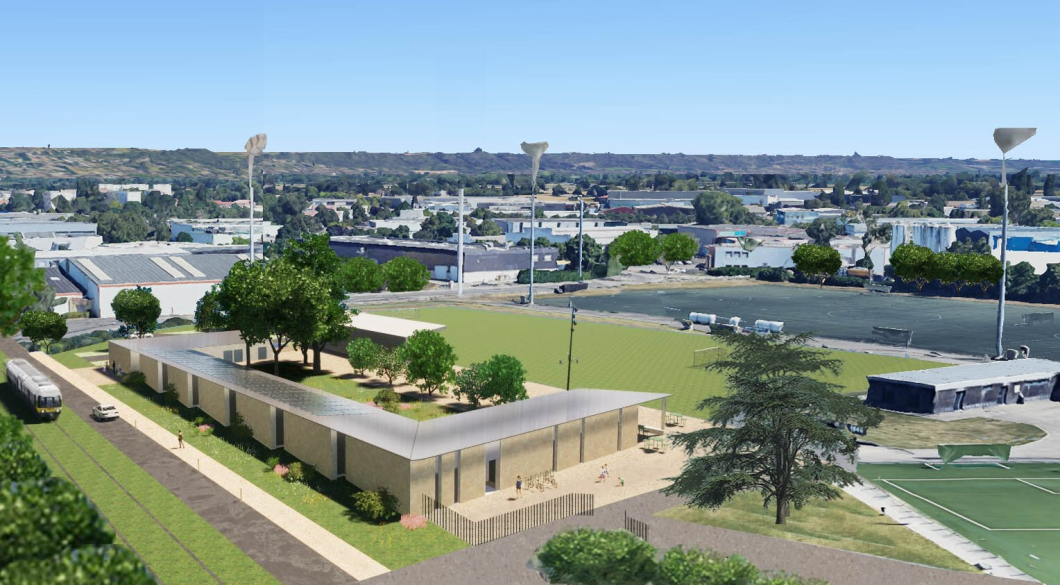 [ZOOM sur la reconstruction du Football Club de Vaulx-en-Velin (69) - Stade F.Jomard]